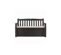 Cassapanca Garden Bench marrone/panna 140x84x60 cm
