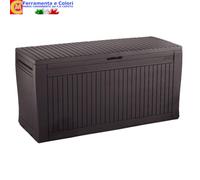 Cassapanca KETER 270L Panchina Baule Panca Contenitore Portaoggetti in Resina