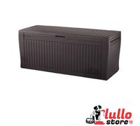 BAULE CASSAPANCA IN RESINA 270 LT KETER COMFY MARRONE EFFETTO LEGNO PER ESTERNO