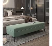 Cassapanca multifunzionale per scarpe, in finta pelle, con poggiapiedi e sedile portaoggetti alla fine del letto, mobili eleganti per ingresso e camera da letto