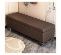 Cassapanca ottomana con ruote, rettangolare, con estremità lunga, per camera da letto e soggiorno, design extra lungo, ideale per organizzare gli oggetti essenziali