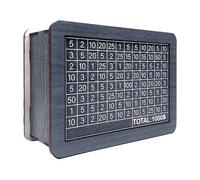 Cassapanca per soldi | Contenitore in legno stile retrò riutilizzabile | Scatola per risparmiare liquidità, per lo scaffale e il comodino, le donne, gli uomini, i ragazzi e i ragazzi