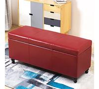 Cassapanca portaoggetti moderna in pelle per soggiorno, rettangolare, in legno massello, multifunzione, scarpiera 100 pezzi