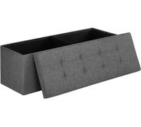 Cassapanca, Pouf Contenitore, Poggiapiedi Pieghevole da 38 x 110 x 38 cm, Ottoma
