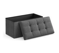 Cassapanca, Pouf Contenitore, Poggiapiedi Pieghevole Da 38 X 76 X 38 Cm, Ottoman