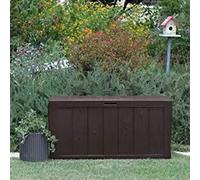 CASSAPANCA RESINA BAULE SHERWOOD CASSA CONTENITORE PORTA ATTREZZI GIARDINO