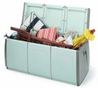 TERRY Baule da Esterno Contenitore in Resina 140X54X57h cm colore Grigio - BOX