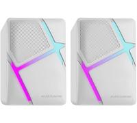 CASSE ACUSTICHE DA COMPUTER MARS GAMING MS-H - Risposta in frequenza 20-20000 Hz - Connessione jack da 3,5 mm, Bianco con dettagli in toni pastello (azzurro, rosa), viola