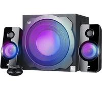 CASSE ACUSTICHE WOXTER SO26-113 - 150W - 2.1 canali - Bluetooth, risposta in frequenza 50-20000 Hz, Bluetooth, blu, Nero con luci viola