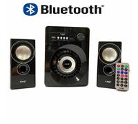 casse altoparlanti 2.1 per pc Speaker Bluetooth Radio Fm con telecomando sd aux