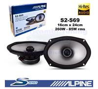 Casse Altoparlanti Coassiali Alpine S2-S69C 6"x9" 16x24 2 Woofer 260W 85W rms