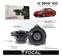 Casse Altoparlanti Coassiali post FOCAL plug e play IC BMW 100 per BMW F22