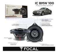 Casse Altoparlanti Coassiali post FOCAL plug e play IC BMW 100 per BMW Z4 E85