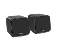 CASSE ATLANTIS SP650 P003-C06-B NERE MINI PER PC E PORTATILE - LUCE RGB - USB