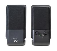 CASSE AUDIO SPEAKER 2.0 EWENT EW3528 6WATT CON JACK PER CUFFIE FRONTALE PER PC N