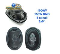 CASSE AUTO OVALI KIT COPPIA SPEAKER 1000W 4 VIE 6X9" TS 6972 SUBWOOFER INTEGRATO