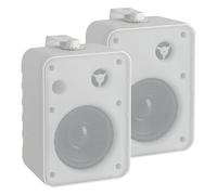 McGrey One Control WH MKIII Coppia Casse - Diffusori Compatti per Installazione, Studio o Uso HiFi - 10 Watt RMS - Woofer 4", Tweeter 0,5" - Inclusi Supporti di Montaggio per Parete - Bianco