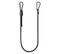 Casse Da Bungee Regolabili Carabiner - Truck Bungee Rope | Cinghie Di Telo Neri Cinghia Elastica Con Clip, Corda Per Bagagli All'aperto Pesante Per Il Campeggio Di Carico, Il Camion Elastico Resistent