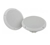 COPPIA ALTOPARLANTI TENUTA STAGNA DIFFUSORI ESTERNO BIANCO BARCA INCASSO 4" 100W