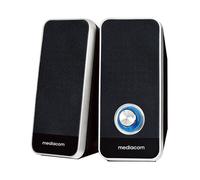 CASSE MEDIACOM A30 MEDIA SOUND 2.0 ALTOPARLANTI PC USB JACK 3.5 MM 12 W RMS NERO
