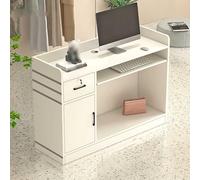 Casse moderna per negozio di abbigliamento | Tavolo da ricevimento minimalista | Bancone anteriore del salone di bellezza | Petit Bureau de Réception | Elegante tavolo delle casse per bar e salone