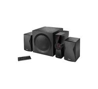 Edifier CX7 Sistema di intrattenimento Domestico Attivo 2.1 con Bluetooth V5.0, subwoofer da 21 cm (8") e Telecomando a infrarossi: Perfetto per TV, PC, Notebook, ECC, Nero