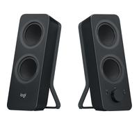 Logitech Z207 Altoparlanti per PC Wireless Bluetooth, Audio Stereo, 10 Watt, Ingresso Audio 3,5 mm, Jack per Cuffie, Multidispositivo, Easy Switch, Presa EU, PC/TV/Smartphone/Tablet - Nero