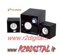 CASSE TECHMADE 2.1 TM-2100D ALTOPARLANTI COMPUTER NOTEBOOK DOLBY SURROUND PC SUB