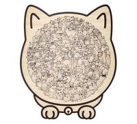 Casse-tête Pour Adultes Sur Le Thème Des Chats - 135 Pièces En Bois Artistiques | Puzzle Éducatif Relaxant Pour Garçons Filles Adultes | Jeu De Réflexion Créatif Décoration Maison Cadeau Noël