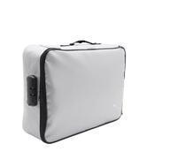 Casseforti, Borsa portadocumenti ignifuga, impermeabile, for viaggio, portadocumenti, portadocumenti, organizer di sicurezza con cerniera, custodia for carte multistrato(Grey)