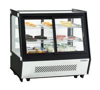 Casselin CVR125L - Vetrina refrigerata da appoggio a doppia porta, 125L