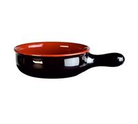 Casseruola 1 manico color terra Vulcania terracotta smaltata B1CA1