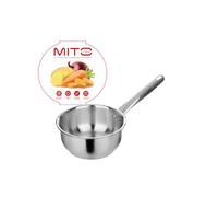 Casseruola 18 cm acciaio 18/10 1 manico Mito argento