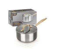 Casseruola 18 cm triplo strato Tri Ply - Gold con coperchio