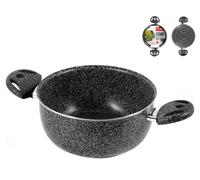 Casseruola 2 Manici Antiaderente 'stone' Cm26 HOME in alluminio