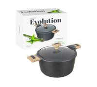 Casseruola 20 cm con coperchio Evolution grigio