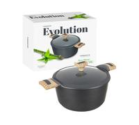 Casseruola 20 cm con coperchio Evolution grigio