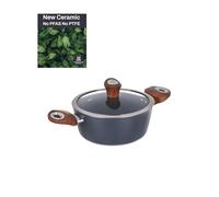 Casseruola 20 cm con coperchio ottanio New Ceramic