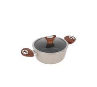 Casseruola 20 cm crema Kolors con coperchio
