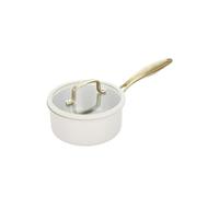Casseruola 20 cm in acciaio bianco oro California con coperchio