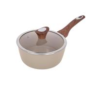 Casseruola 20 cm taupe Kolors un manico con coperchio grigio