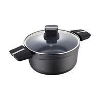 Casseruola 20x10cm alluminio pressofuso, induzione, c/coperchio bistro grigio