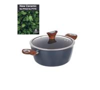 Casseruola 24 cm con coperchio ottanio New Ceramic