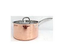 CASSERUOLA A 1 MANICO TRIPLY CM Ø 20 IN RAME - ACCIAIO CON COPERCHIO