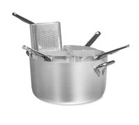 PENTOLE AGNELLI Agnelli Casseruola Alta Professional Cookware 4 Spicchi Alluminio E Manici In Acciaio, Argento Cm 40 - 485440