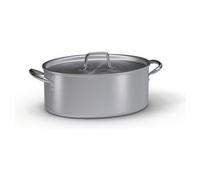 Casseruola Alluminio (32x23cm) PROFESSIONALE SERIE 7000 Silver naturale 7032 32