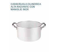 CASSERUOLA Alluminio 5 Ø 16 X8H Radiante 2 Manici Professionale Pentole Agnelli
