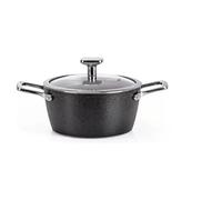 Casseruola Alluminio antiaderente (24cm) con coperchio ARMONIA FINEGRES Nero