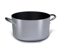 Ballarini Professionale Ballarini 2018.24 casseruola media 2 maniglie 24cm - alluminio antiaderente nero professionale con finitura esterna in alluminio satinato - metallo 1000045