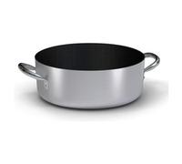Ballarini Professionale Ballarini 2016.28 casseruola bassa 2 maniglie 28cm - alluminio antiaderente nero professionale con finitura esterna in alluminio satinato - metallo 1000043